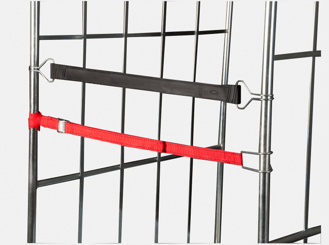 Para asegurar la carga, ofrecemos adicionalmente correas textiles o de goma